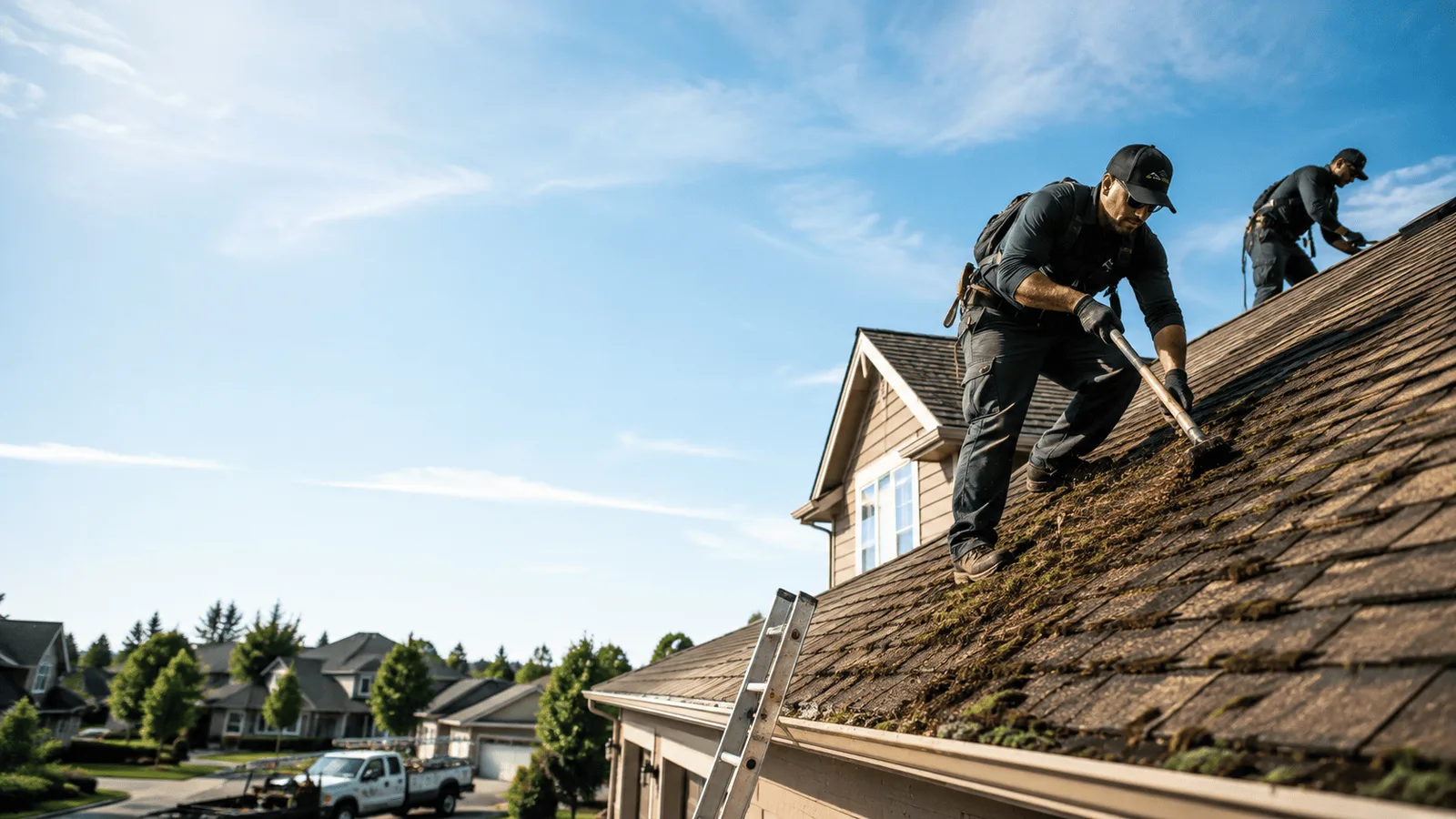 Roof Moss Removal in Morris, IL near me